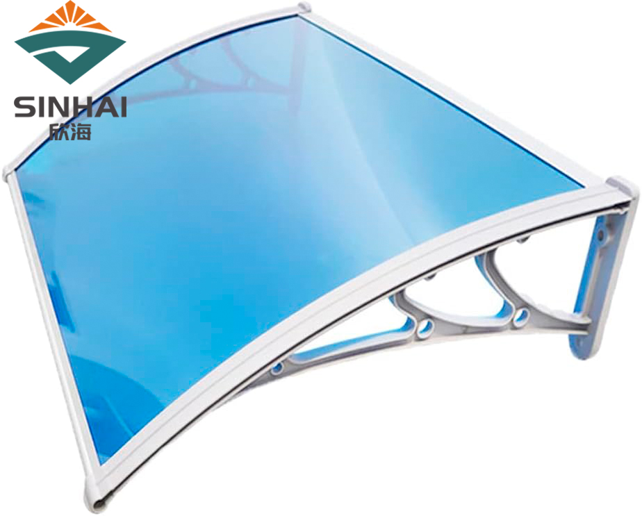 Why should we use polycarbonate panels when installing awnings?