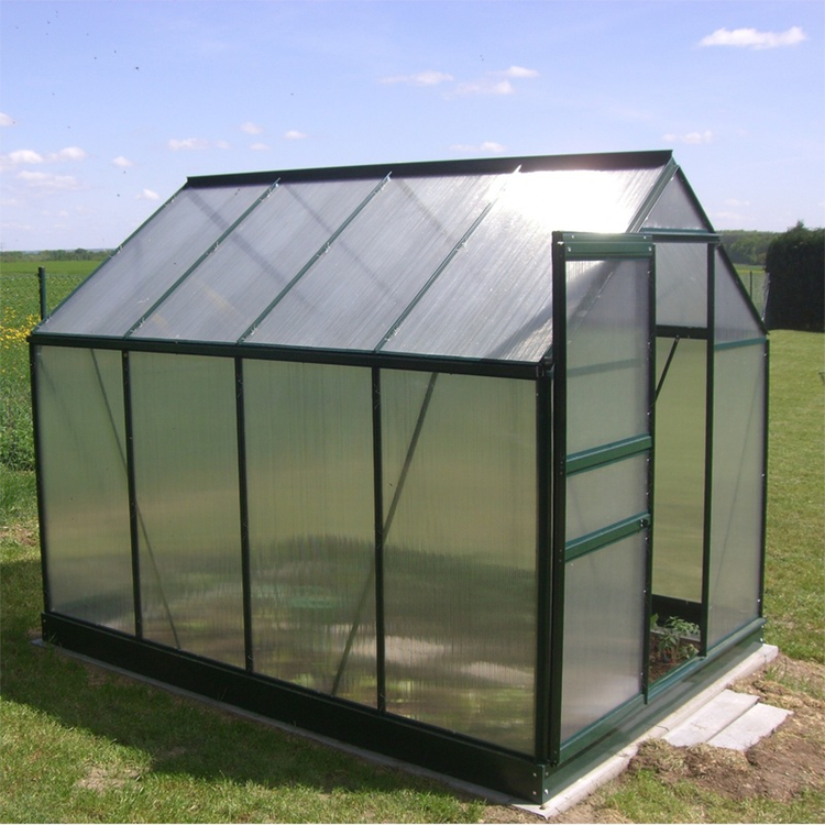 SINHAI 4mm 6mm 8mm 10mm aluminum frame polycarbonate sheet one step graden greenhouse