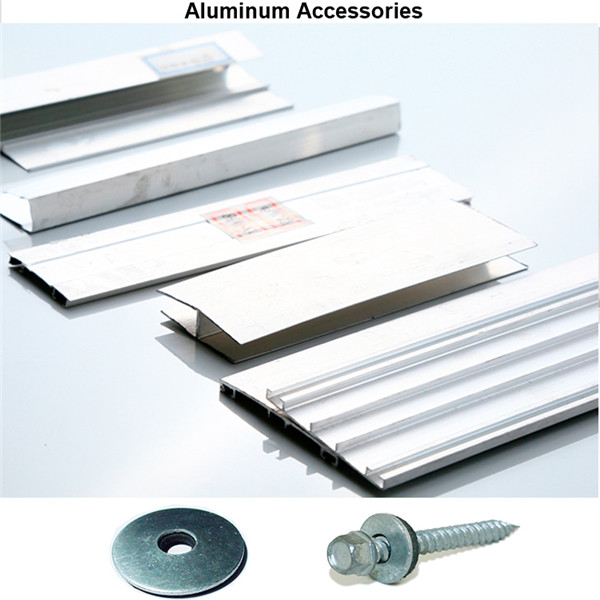 Arruela de parafuso de perfil de alumínio tipo SINHAI H & U para folha de policarbonato