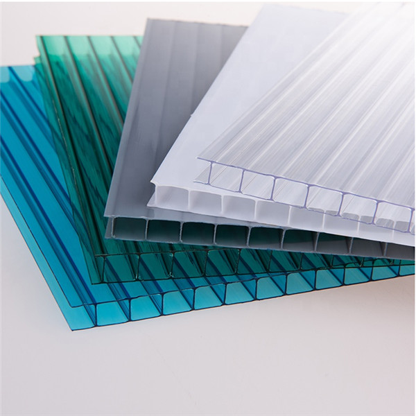 SINHAI Fire resistant UV protection hollow twinwall 6mm 8mm 10mm plastic polycarbonate sheet