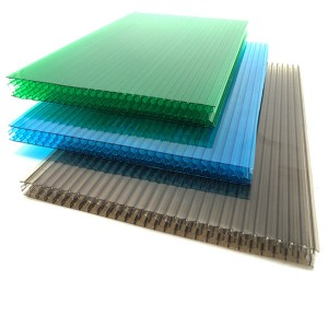 2021 wholesale price polycarbonate hollow sheet - SINHAI High tensile honeycomb colored plastic polycarbonate sheet – Sinhai