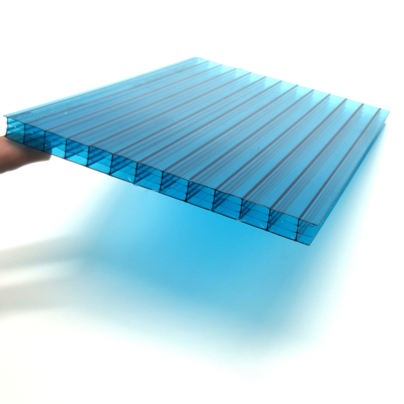 SINHAI Jeftini UV prozirni četveroslojni šuplji PC polikarbonatni lexan list