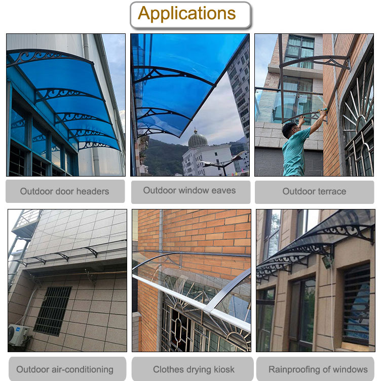 What are the advantages of using solid polycarbonate sheet as a canopy?