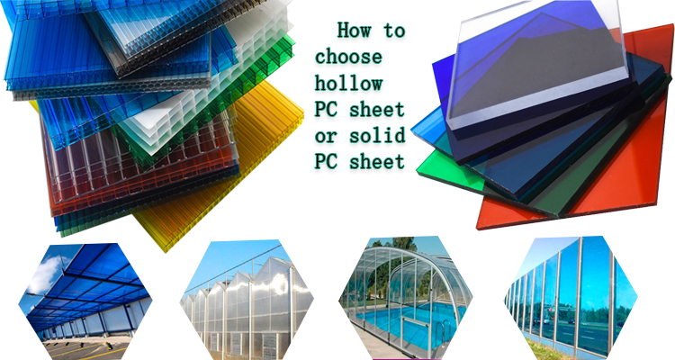 How to distinguish between hollow polycarbonate sheets and solid polycarbonate sheet?
