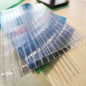 SINHAI doppelwandige transparente hohle Polycarbonat-Dachplatte für Gewächshäuser