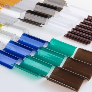 SINHAI Corrugated plastic roofing wall polycarbonate sheet tiles