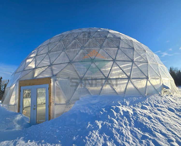 Canadian Client’s Custom Triangular Dome with SINHAI 4-Layer Polycarbonate Sheets