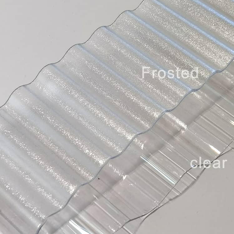 SINHAI Customized double-sided frosted 0.8mm-3mm lighting polycarbonate corrugated sheet