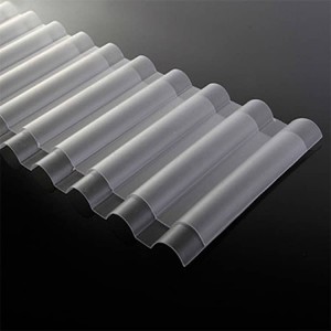 SINHAI Customized double-sided frosted 0.8mm-3mm lighting polycarbonate corrugated sheet