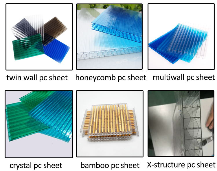 Aicmiú agus tréithe bileog polycarbonate log