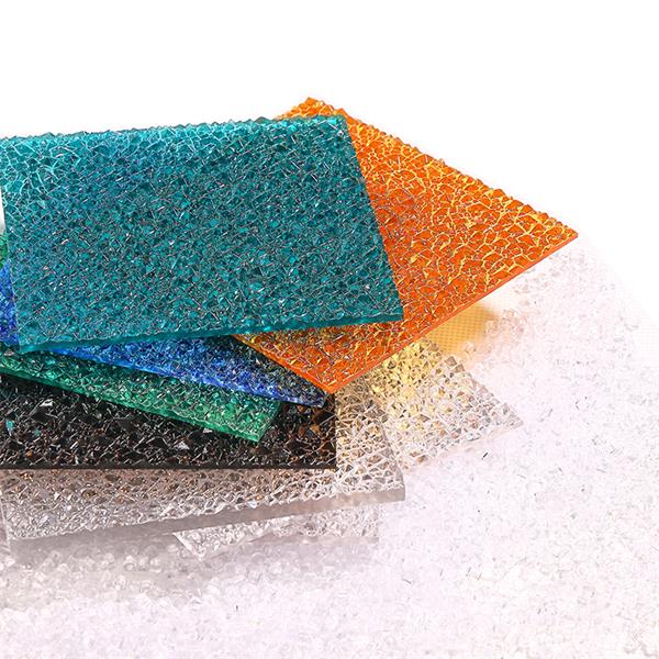SINHAI lightweight embossed polycarbonate diamante sheet alang sa awnings