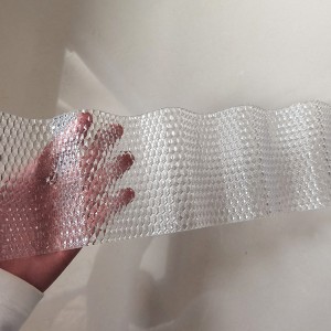 2.8mm profiled polycarbonate hexagon diamond embossed corrugated sheet