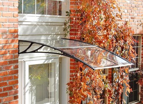 What is the appropriate thickness for the canopy made of solid polycarbonate sheet?