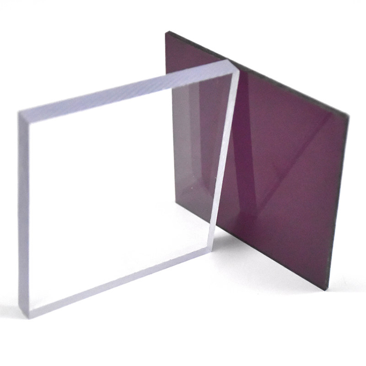 Lámina de teito macizo de policarbonato lexan con protección UV transparente SINHAI