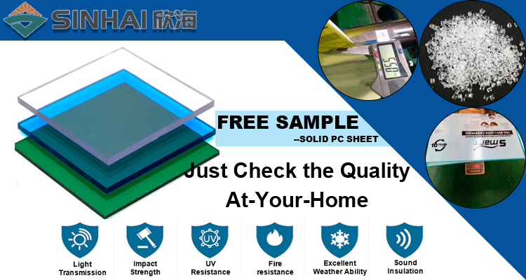 The service life of solid polycarbonate sheet