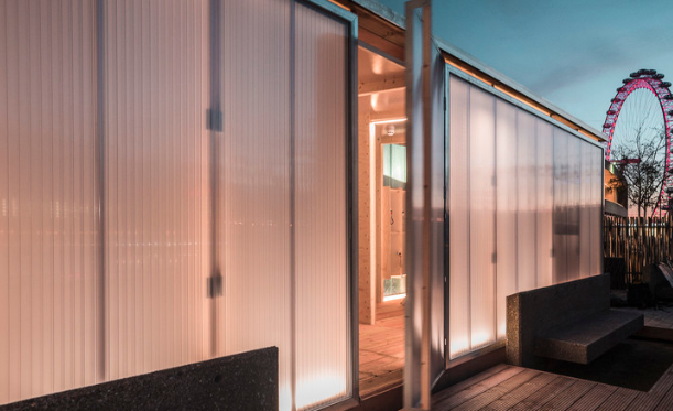 Hazy partition, how to use polycarbonate sheets?