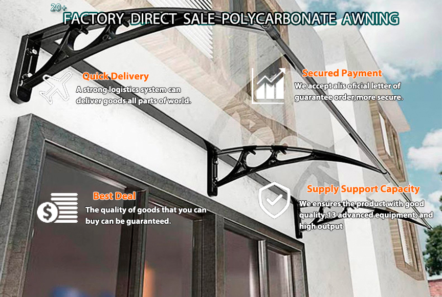 What advantages does polycarbonate sheets bring to awnings?