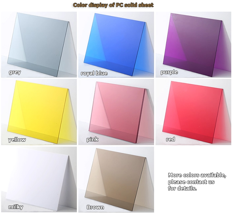 What colors are available for polycarbonate sheets? This article explains the ins and outs of color selection.